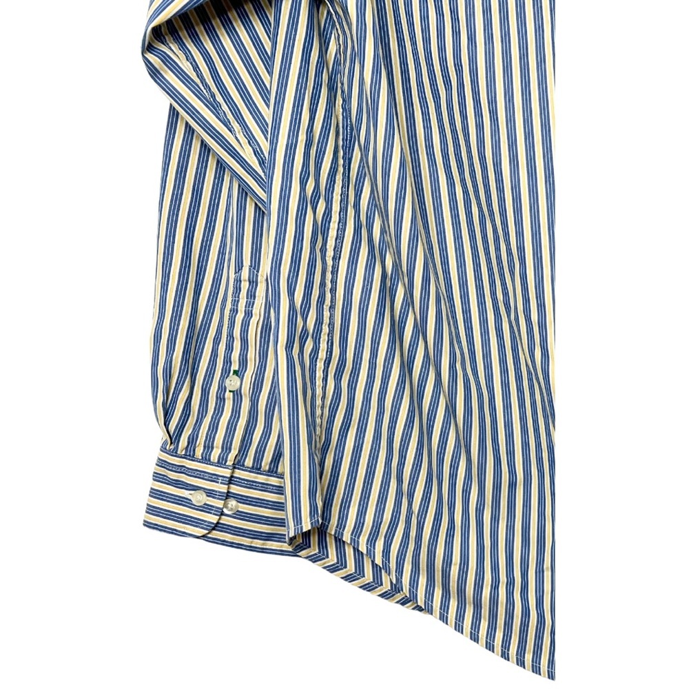Tommy Hilfiger Shirt Men’s Size L Blue Yellow White Button Front Long Sleeve - Picture 7 of 8